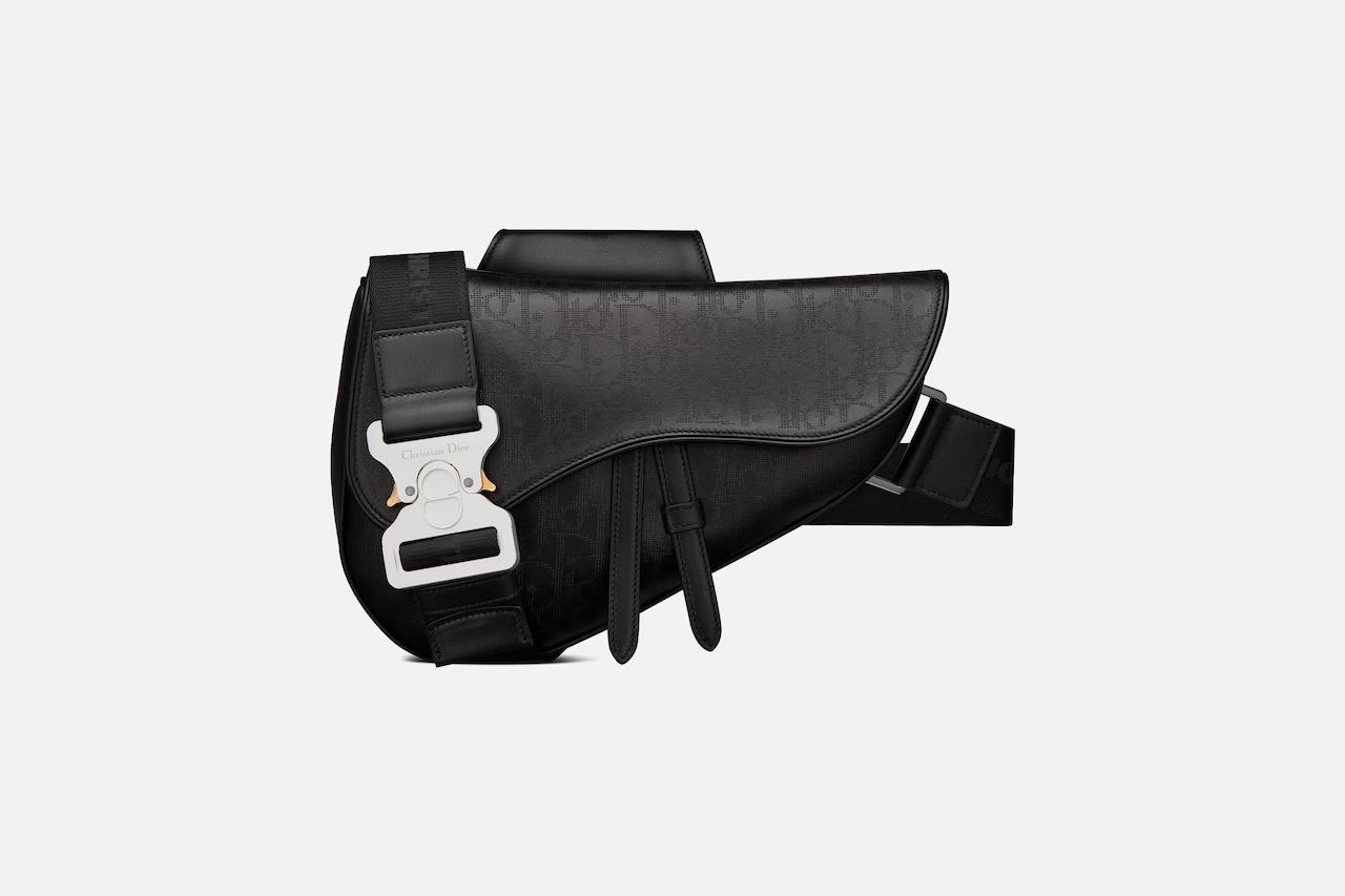 Túi Dior Saddle Bag Black Dior Oblique Galaxy Leather