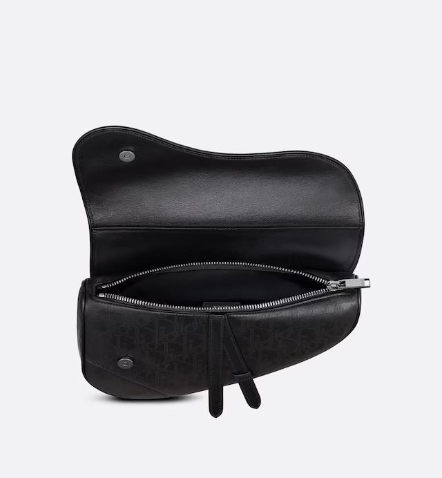 Túi Dior Saddle Bag Black Dior Oblique Galaxy Leather