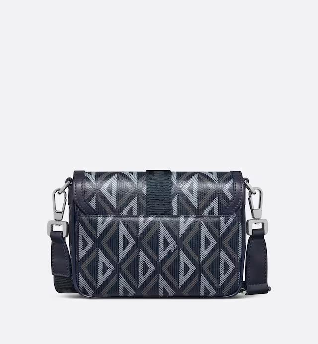 Túi Dior Mini Dior Hit The Road Bag Navy Blue CD Diamond Canvas