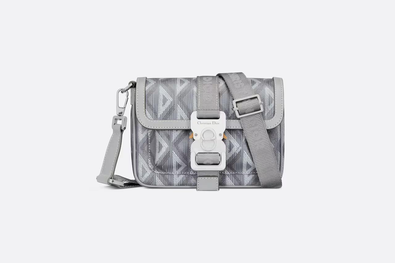 Túi Dior Mini Dior Hit The Road Bag Dior Gray CD Diamond Canvas