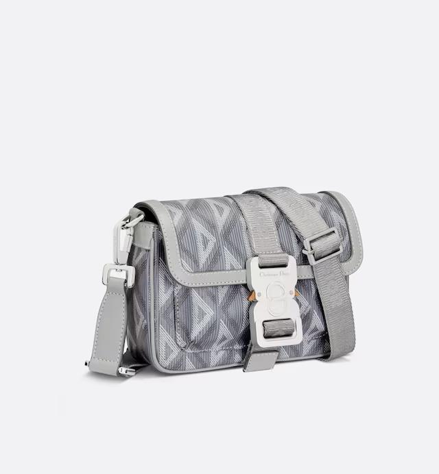 Túi Dior Mini Dior Hit The Road Bag Dior Gray CD Diamond Canvas