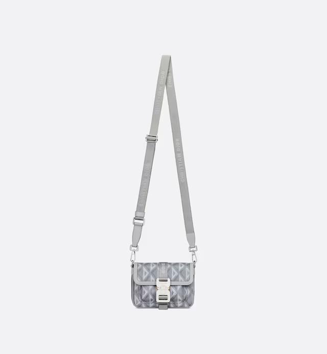 Túi Dior Mini Dior Hit The Road Bag Dior Gray CD Diamond Canvas