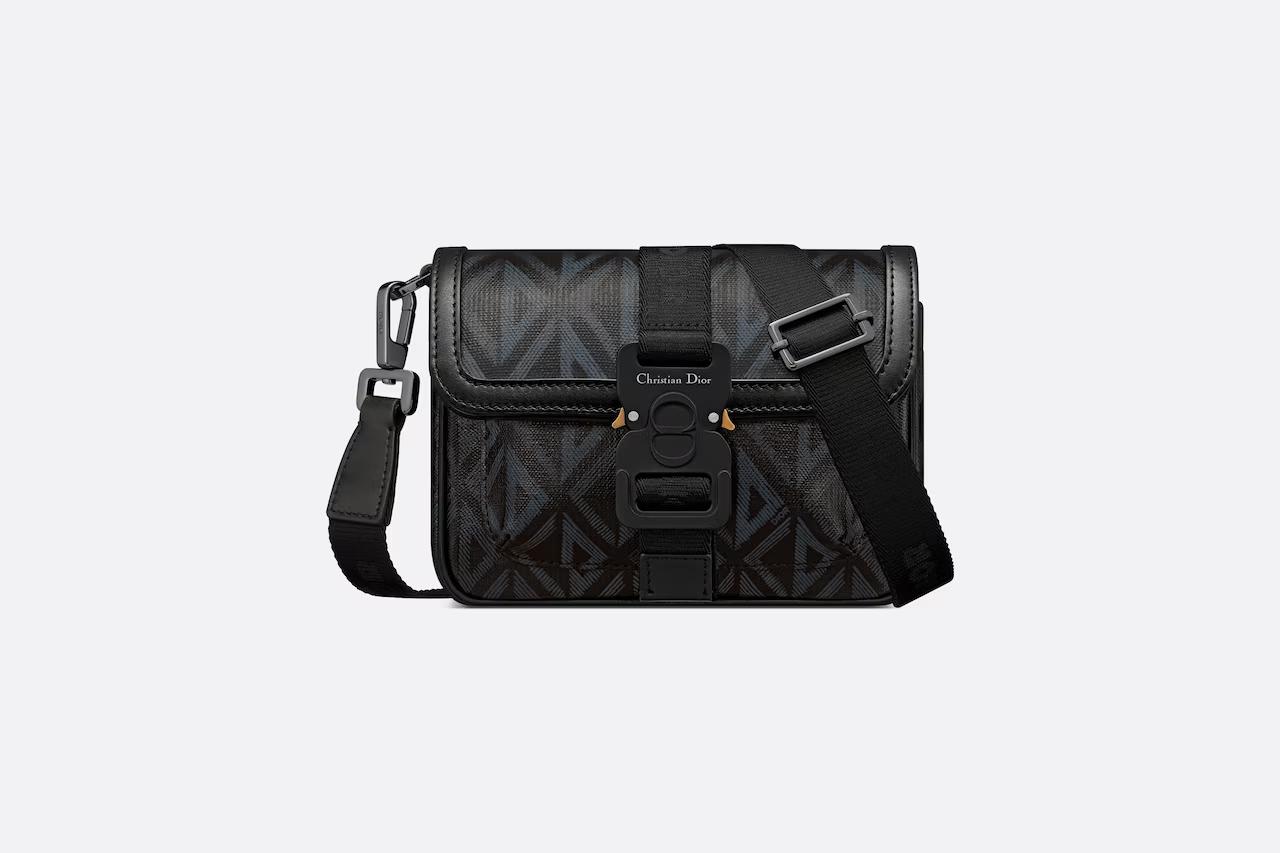 Túi Dior Mini Dior Hit The Road Bag Black CD Diamond Canvas