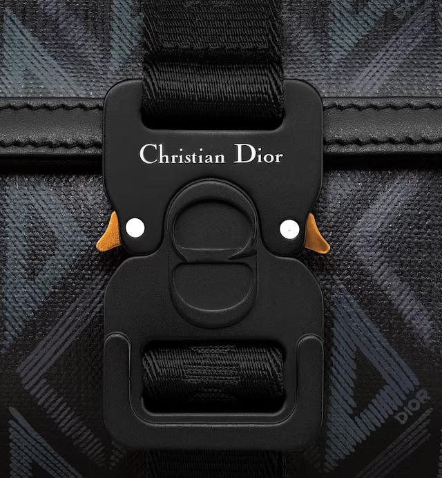 Túi Dior Mini Dior Hit The Road Bag Black CD Diamond Canvas