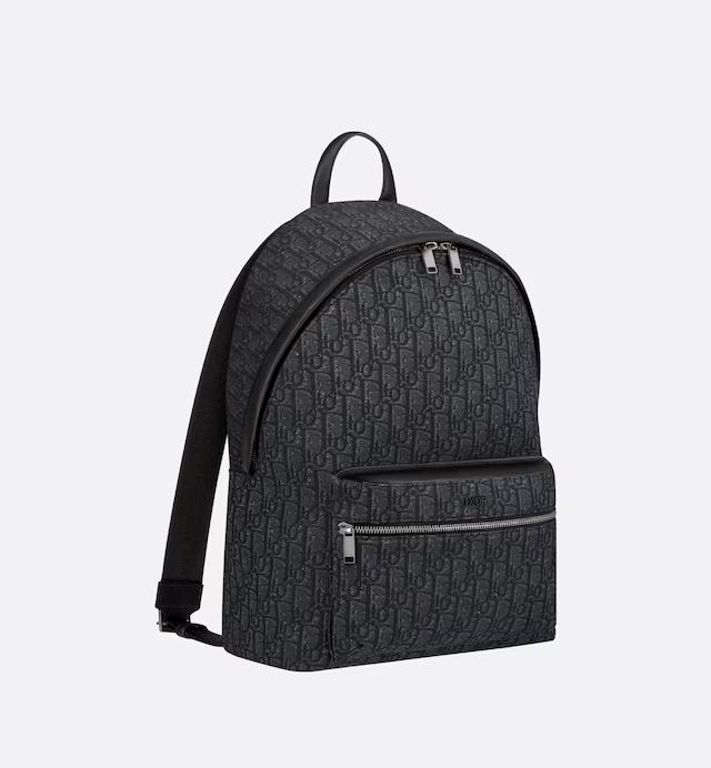 Túi Dior Rider Backpack Black Dior Oblique Jacquard