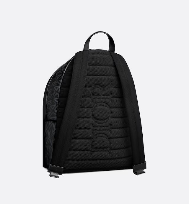 Túi Dior Rider Backpack Black CD Diamond Canvas and Smooth Calfskin