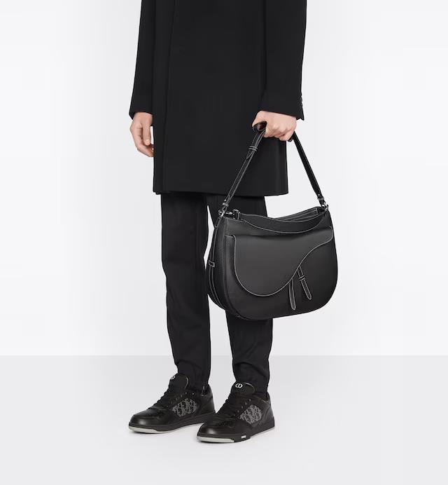 Túi Dior Saddle Soft Bag Black Grained Calfskin