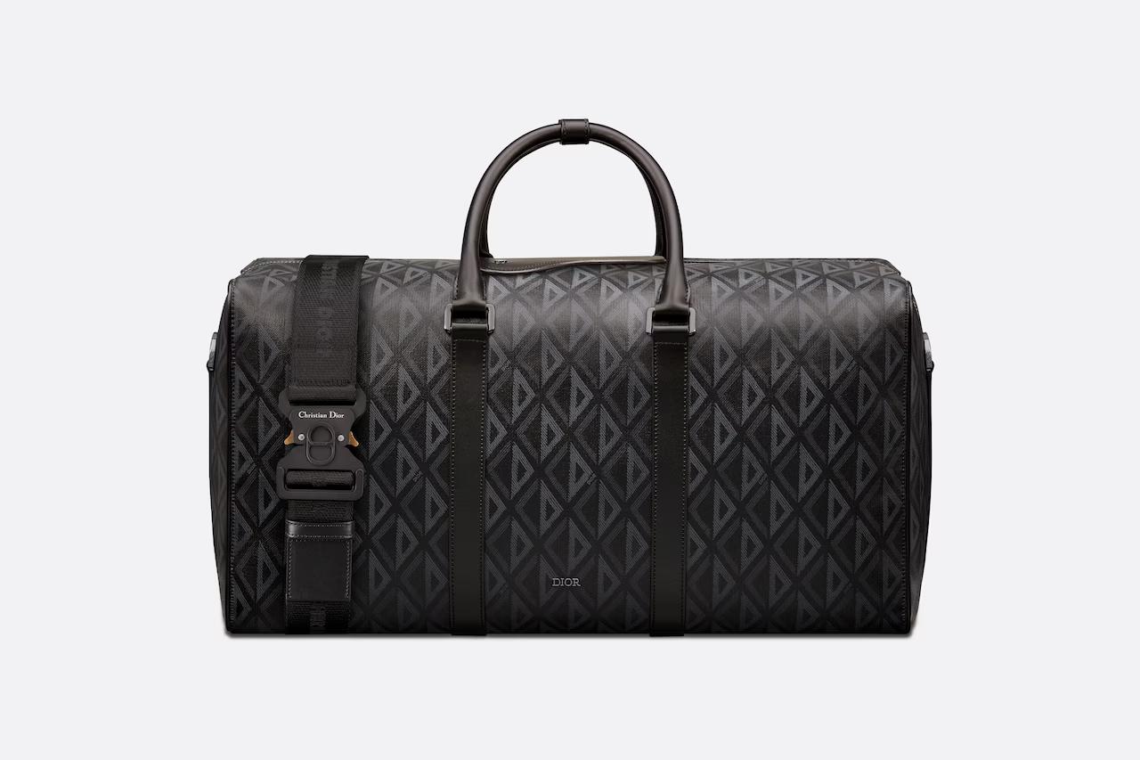 Túi Dior Lingot 50 Bag Black CD Diamond Canvas