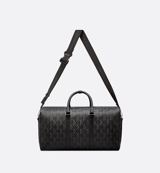 Túi Dior Lingot 50 Bag Black CD Diamond Canvas