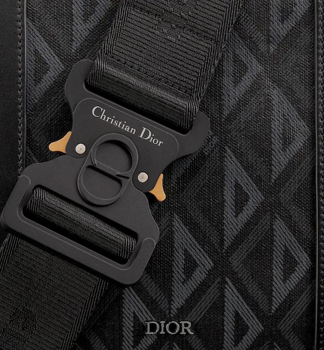 Túi Dior Lingot 50 Bag Black CD Diamond Canvas