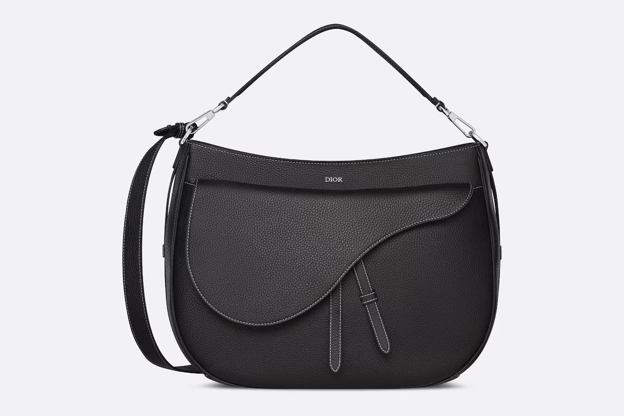 Túi Dior Saddle Soft Bag Black Grained Calfskin