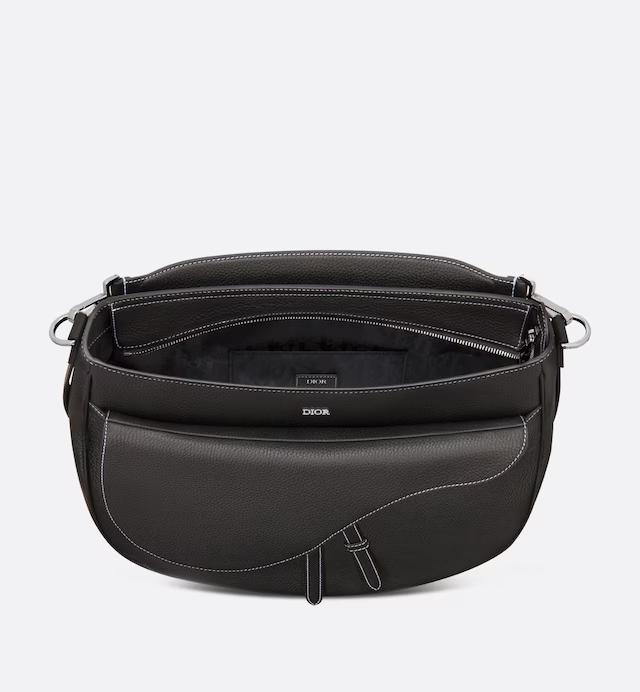 Túi Dior Saddle Soft Bag Black Grained Calfskin