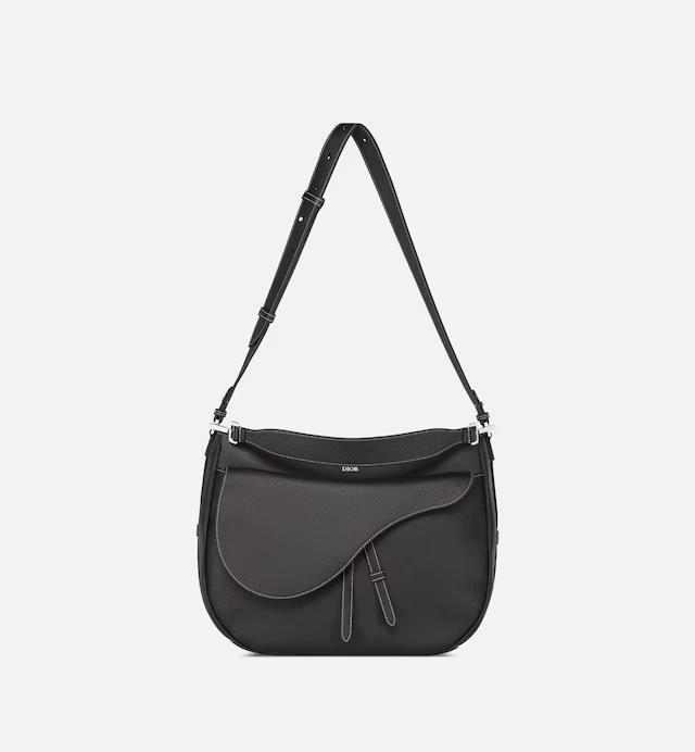 Túi Dior Saddle Soft Bag Black Grained Calfskin