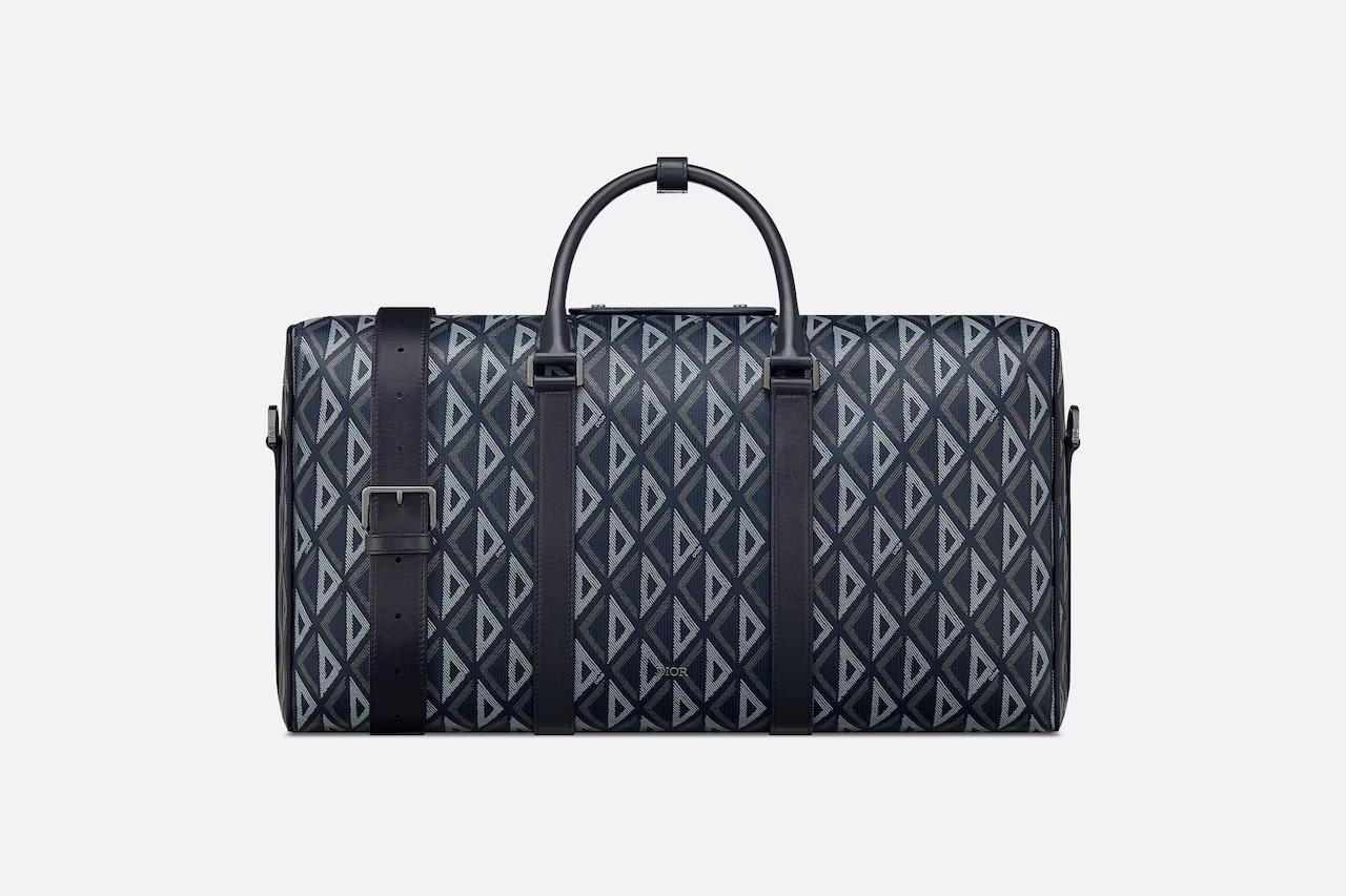 Túi Dior Lingot 50 Bag Navy Blue CD Diamond Canvas