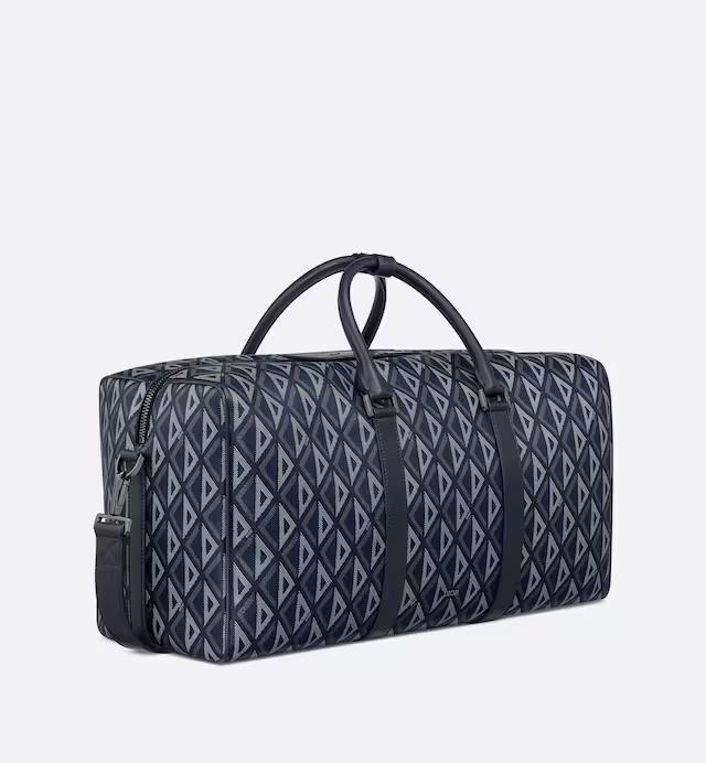 Túi Dior Lingot 50 Bag Navy Blue CD Diamond Canvas