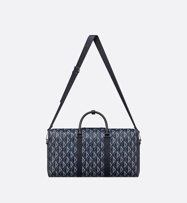 Túi Dior Lingot 50 Bag Navy Blue CD Diamond Canvas