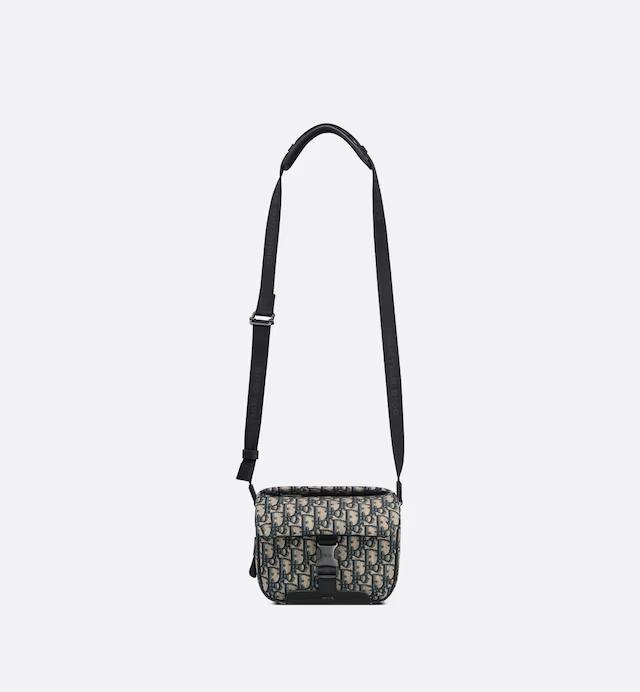 Túi Dior Explorer Pouch With Strap Beige and Black Dior Oblique Jacquard