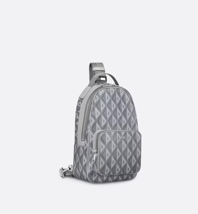 Túi Dior Mini Rider Sling Bag Dior Gray CD Diamond Canvas