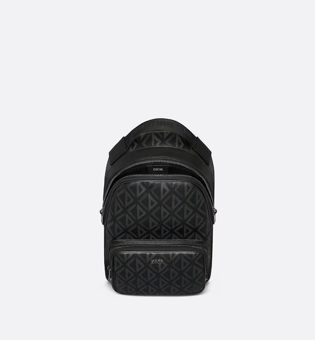 Túi Dior Mini Rider Sling Bag Black CD Diamond Canvas