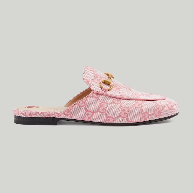 Giày Gucci Princetown Gg Slipper Nữ Hồng