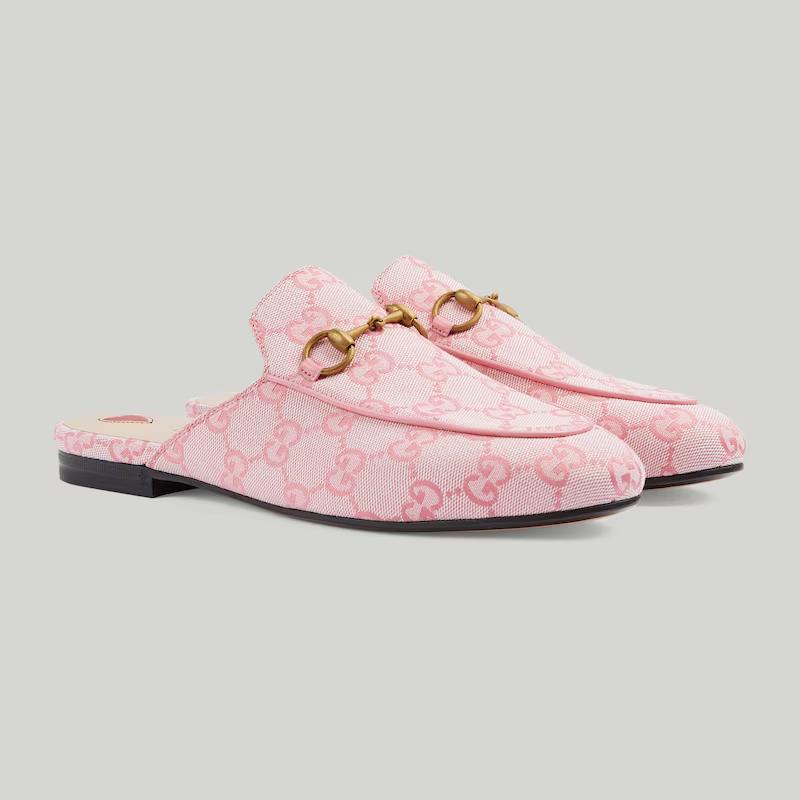 Giày Gucci Princetown Gg Slipper Nữ Hồng