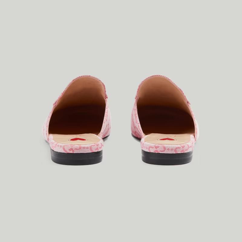 Giày Gucci Princetown Gg Slipper Nữ Hồng