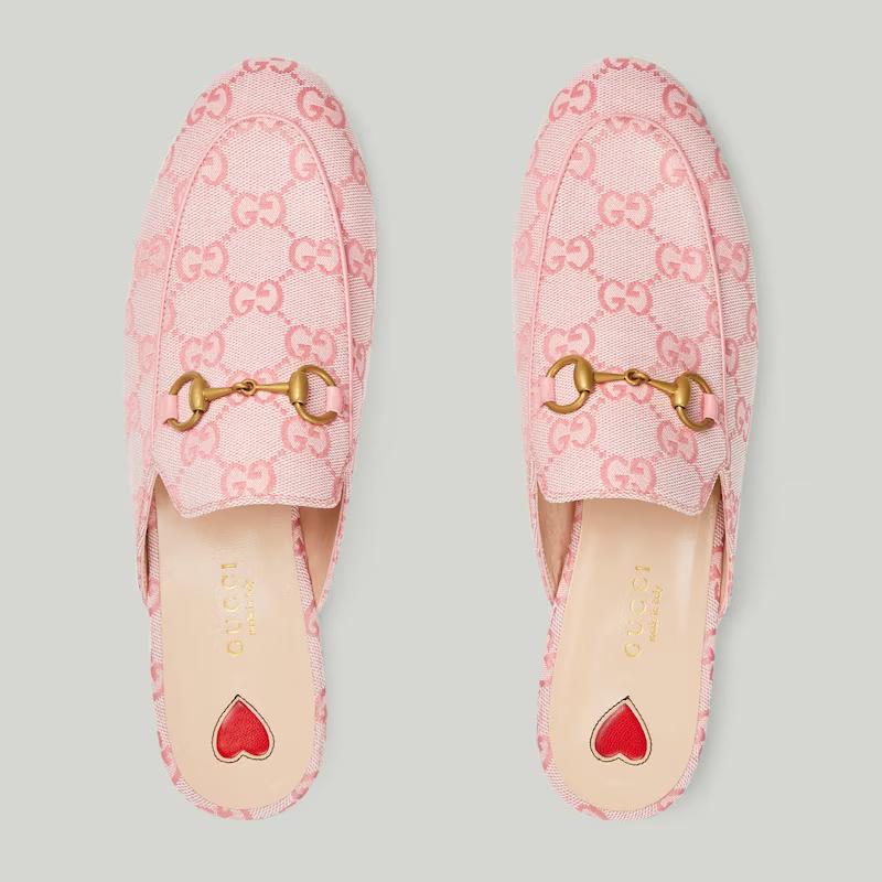 Giày Gucci Princetown Gg Slipper Nữ Hồng