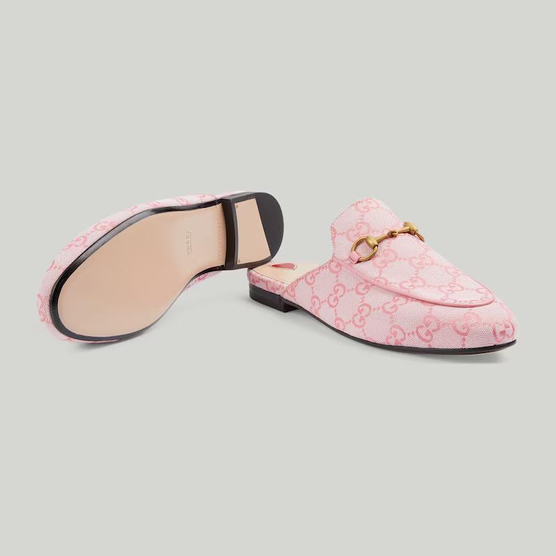 Giày Gucci Princetown Gg Slipper Nữ Hồng