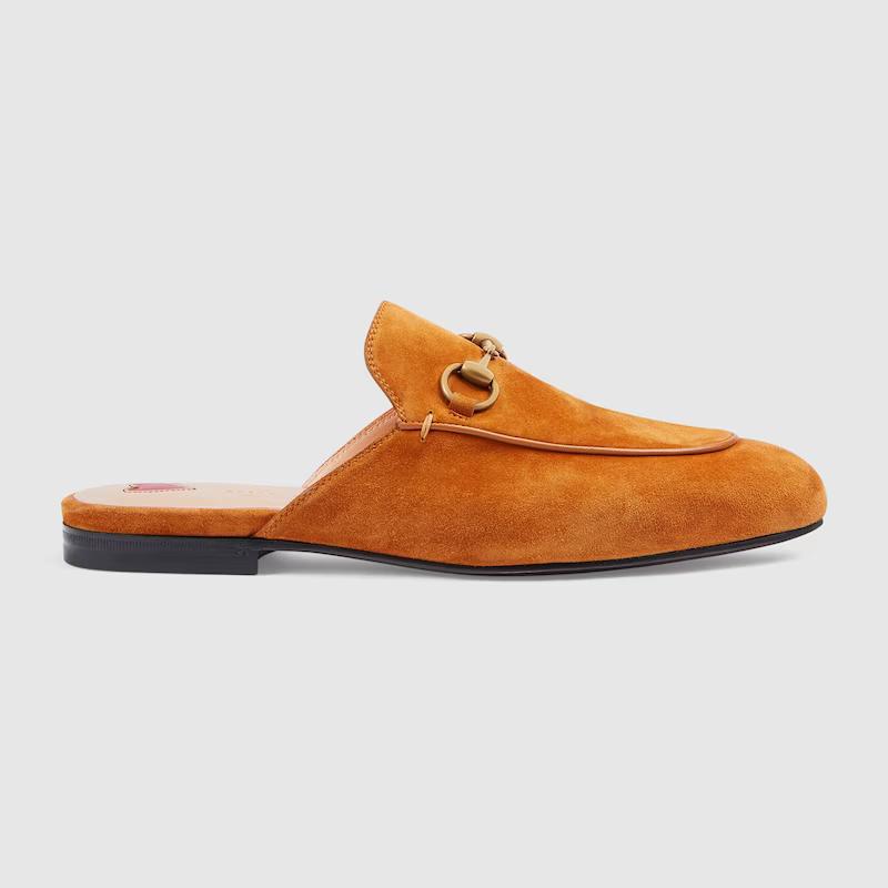 Giày Gucci Princetown Slipper Nữ Vàng Nâu