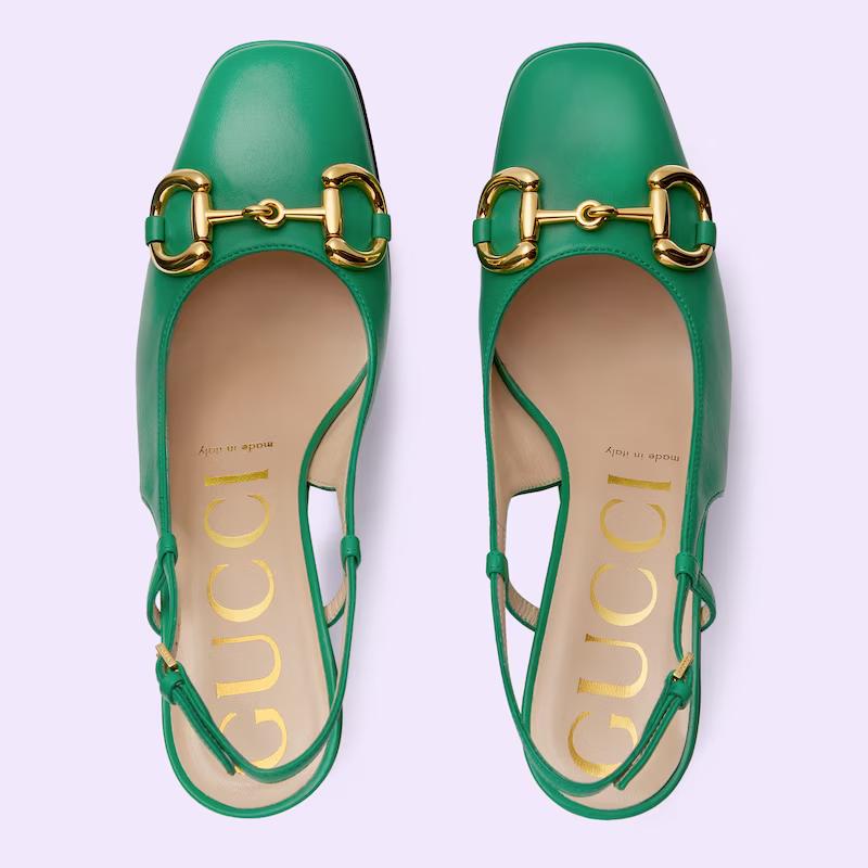 Giày Gucci High Heel Pump Nữ Xanh