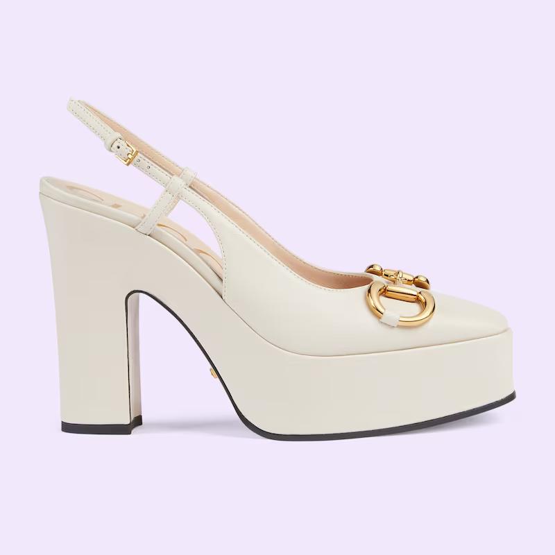 Giày Gucci High Heel Pump Nữ Trắng