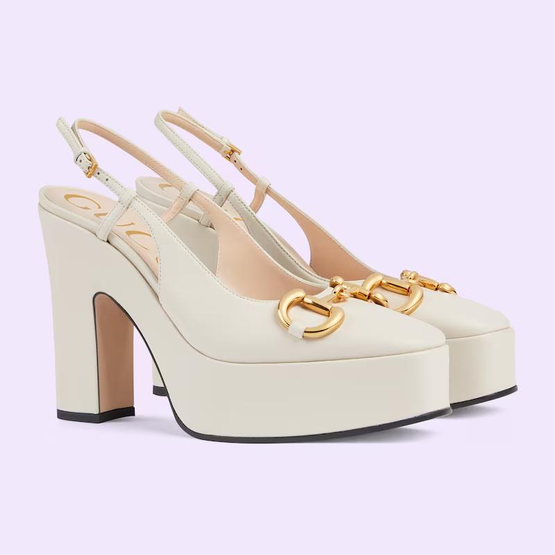 Giày Gucci High Heel Pump Nữ Trắng