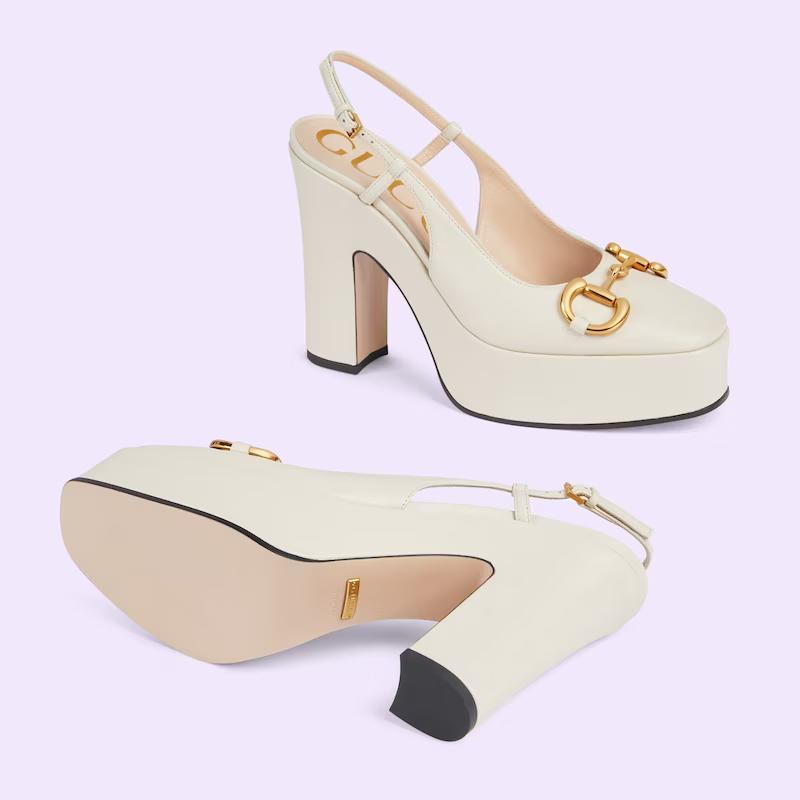 Giày Gucci High Heel Pump Nữ Trắng