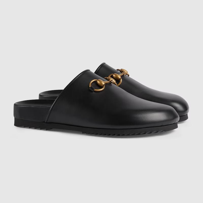 Giày Gucci Horsebit Slipper Nữ Đen