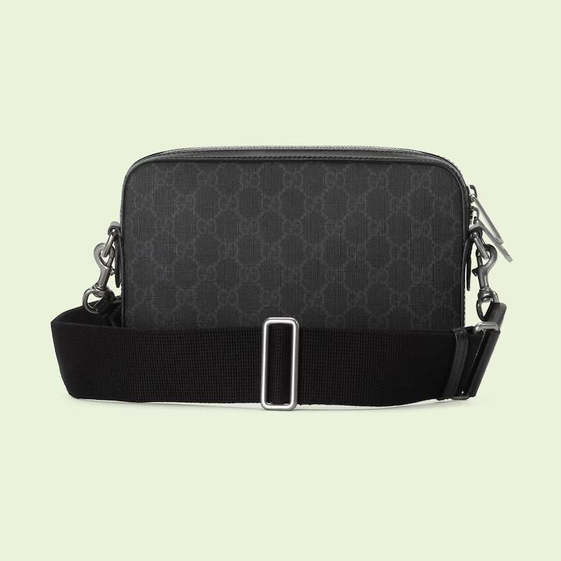 Túi Gucci Shoulder Bag With Interlocking G Nam Màu Đen Xám