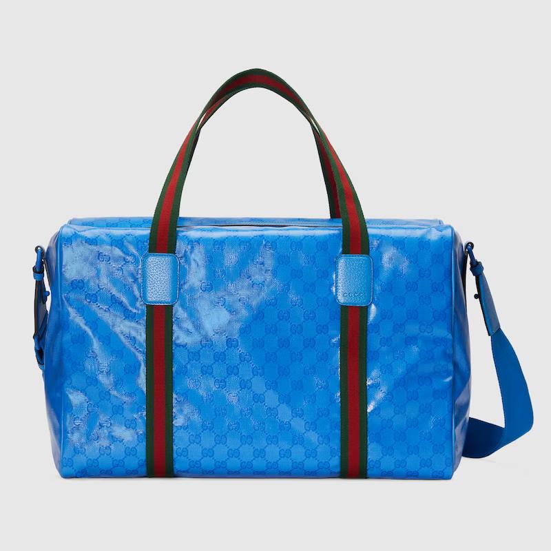 Túi Gucci Large Duffle Bag With Web Nam Màu Xanh Đỏ