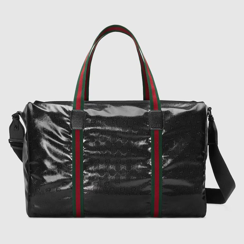 Túi Gucci Maxi Duffle Bag With Web Nam Màu Đen