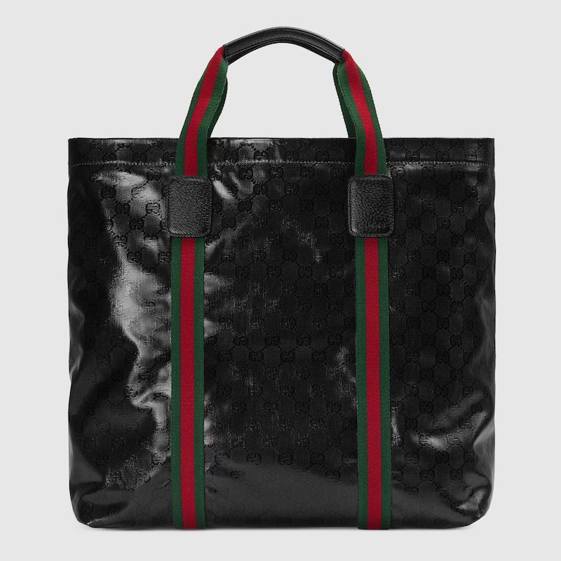 Túi Gucci Crystal Medium Tote Bag Nam Màu Đen