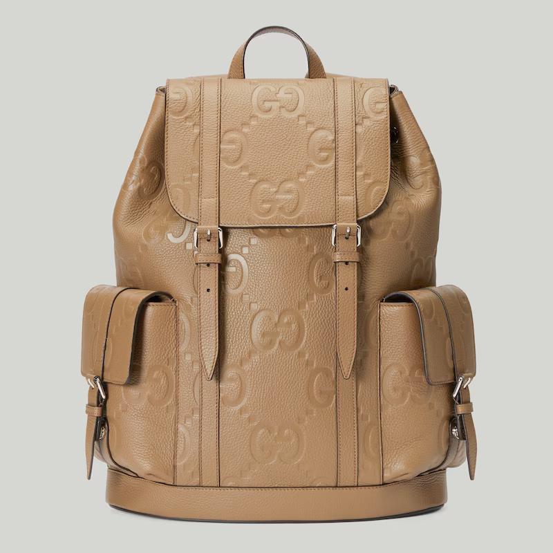 Túi Gucci Jumbo Gg Backpack Nam Nâu