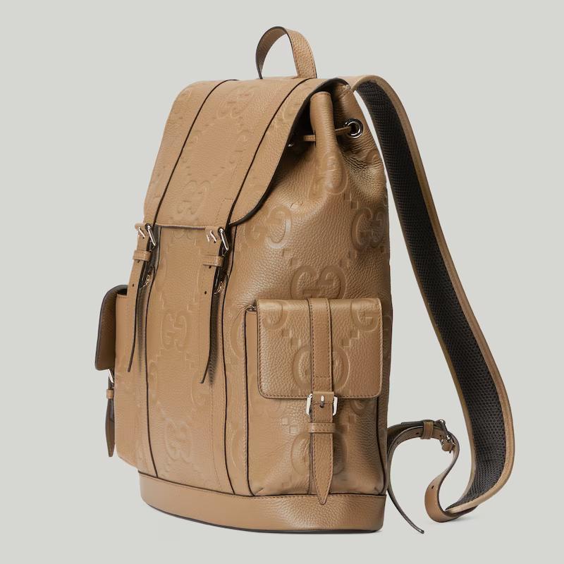 Túi Gucci Jumbo Gg Backpack Nam Nâu