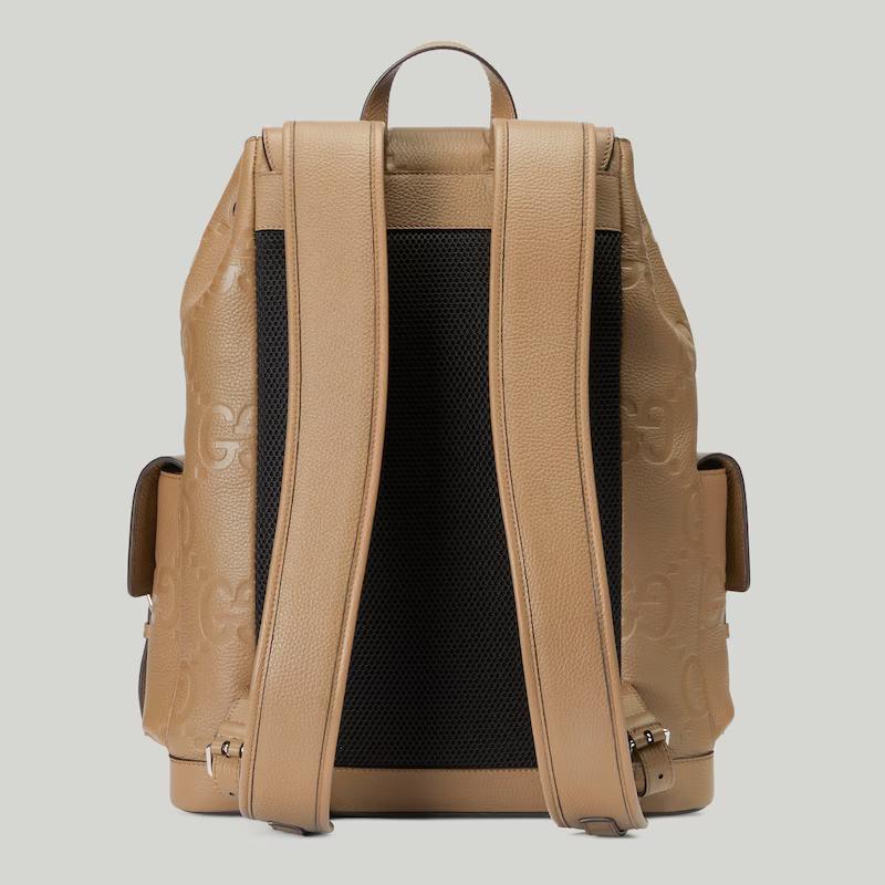 Túi Gucci Jumbo Gg Backpack Nam Nâu