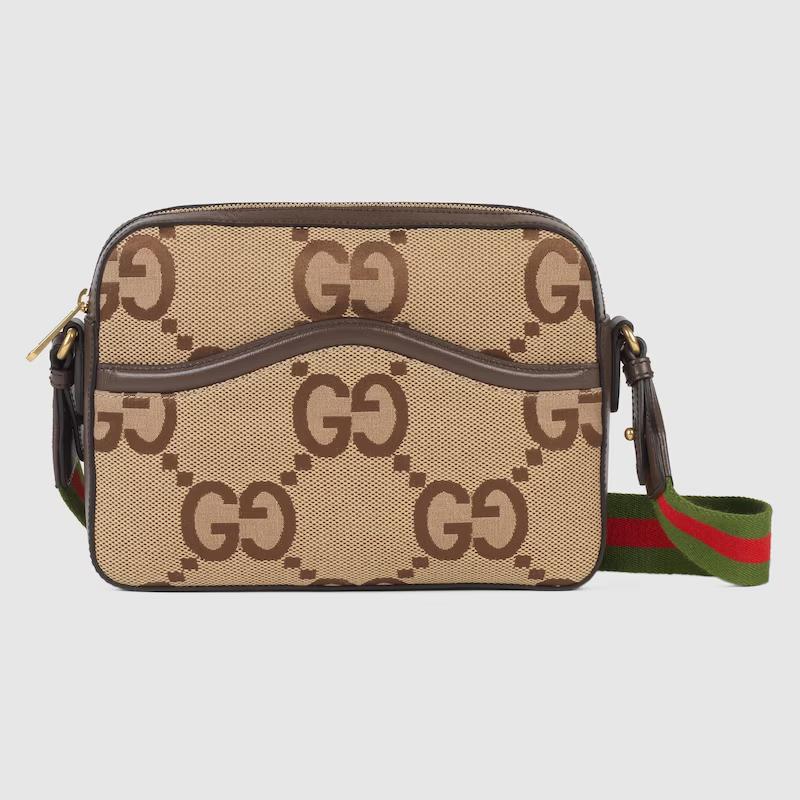 Túi Gucci Jumbo Gg Messenger Bag Nam Màu Da Nâu