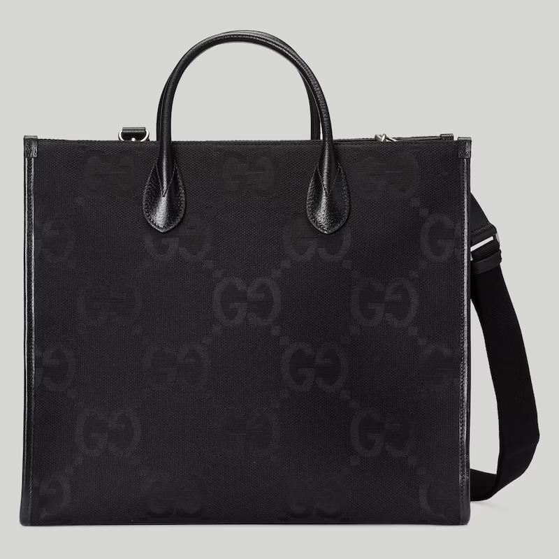 Túi Gucci Jumbo Gg Tote Bag Nam Màu Đen