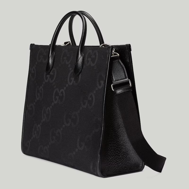 Túi Gucci Jumbo Gg Tote Bag Nam Màu Đen