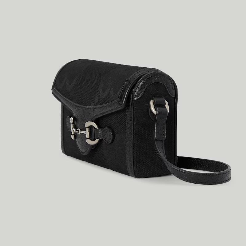 Túi Gucci Horsebit 1955 Jumbo Gg Mini Bag Nam Màu Đen