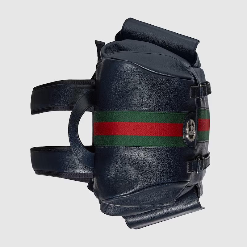 Túi Gucci Ophidia Medium Backpack With Web Nam Màu Xanh Đen