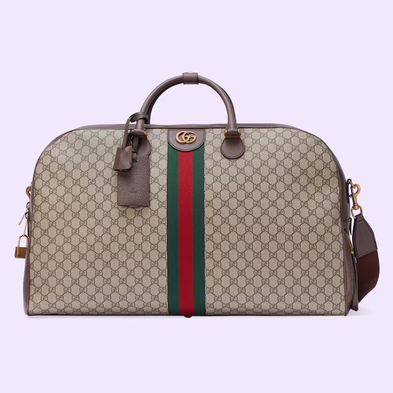 Túi Gucci Savoy Maxi Bowling Bag Nam Màu Da Nâu