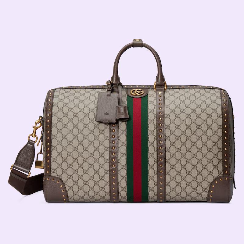 Túi Gucci Savoy Large Duffle Bag Nam Màu Da Nâu