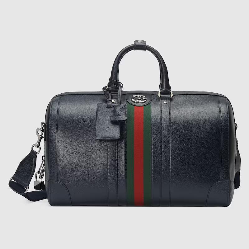 Túi Gucci Savoy Small Duffle Bag Nam Màu Xanh Đen