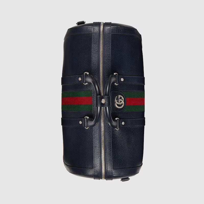 Túi Gucci Savoy Small Duffle Bag Nam Màu Xanh Đen